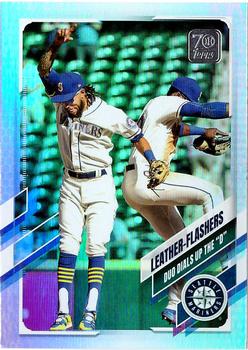 2021 Topps Update - Rainbow Foil #US144 Taylor Trammell / J.P. Crawford Front
