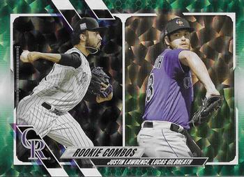 2021 Topps Update - Green Foilboard #US141 Lucas Gilbreath / Justin Lawrence Front