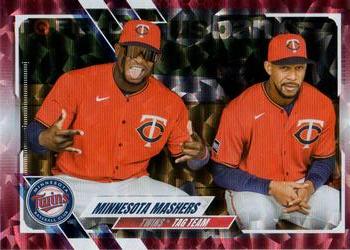 2021 Topps Update - Red Foilboard #US248 Byron Buxton / Miguel Sano Front