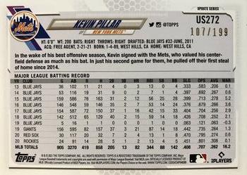 2021 Topps Update - Red Foilboard #US272 Kevin Pillar Back