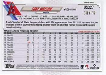 2021 Topps Update - Independence Day #US327 Tony Watson Back