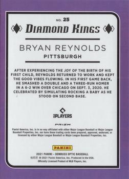 2021 Donruss Optic - Carolina Blue & White #25 Bryan Reynolds Back