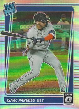 2021 Donruss Optic - Holo #77 Isaac Paredes Front
