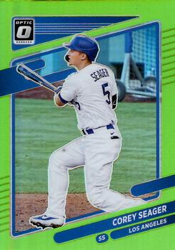 2021 Donruss Optic - Lime Green #134 Corey Seager Front