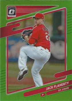 2021 Donruss Optic - Lime Green #162 Jack Flaherty Front
