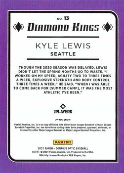 2021 Donruss Optic - Red Wave #13 Kyle Lewis Back