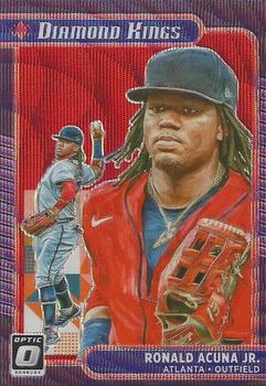 2021 Donruss Optic - Red Wave #16 Ronald Acuna Jr. Front