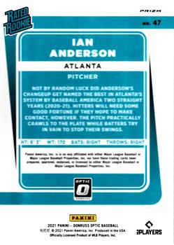 2021 Donruss Optic - Red Wave #47 Ian Anderson Back