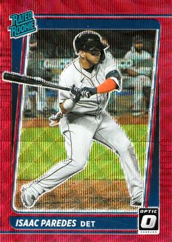 2021 Donruss Optic - Red Wave #77 Isaac Paredes Front