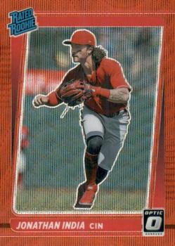 2021 Donruss Optic - Red Wave #101 J.P. Crawford Front