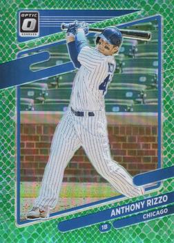 2021 Donruss Optic - Green Dragon #168 Anthony Rizzo Front