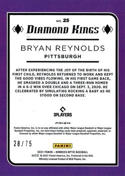 2021 Donruss Optic - Blue #25 Bryan Reynolds Back
