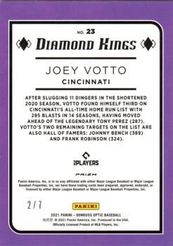 2021 Donruss Optic - Cracked Ice Red #23 Joey Votto Back