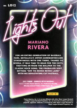 2021 Donruss Optic - Lights Out #LO12 Mariano Rivera Back