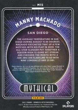 2021 Donruss Optic - Mythical #M15 Manny Machado Back