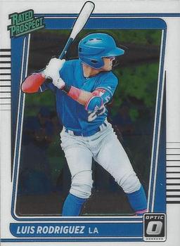 2021 Donruss Optic - Rated Prospect #RP18 Luis Rodriguez Front