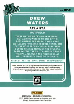 2021 Donruss Optic - Rated Prospect #RP21 Drew Waters Back