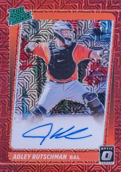 2021 Donruss Optic - Rated Prospect Signatures Red Mojo #RPS-AR Adley Rutschman Front