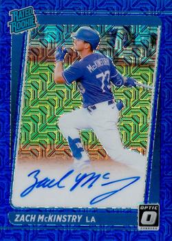 2021 Donruss Optic - Rated Rookie Signatures Blue Mojo #RRS-ZM Zach McKinstry Front