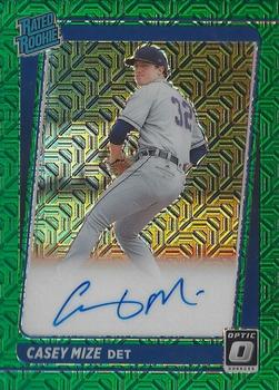 2021 Donruss Optic - Rated Rookie Signatures Green Mojo #RRS-CM Casey Mize Front