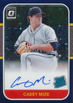 2021 Donruss Optic - Rated Rookie Signatures Navy Blue Stars #RRS-CM Casey Mize Front
