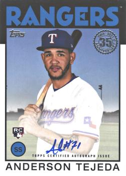 2021 Topps Update - 1986 Topps Baseball 35th Anniversary Autographs #86A-AT Anderson Tejeda Front