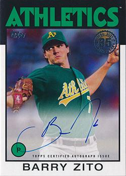 2021 Topps Update - 1986 Topps Baseball 35th Anniversary Autographs #86A-BZ Barry Zito Front