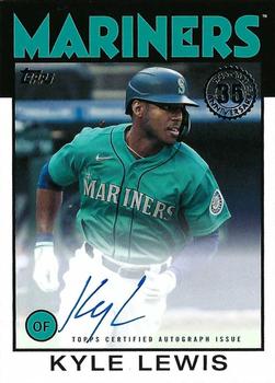 2021 Topps Update - 1986 Topps Baseball 35th Anniversary Autographs #86A-KL Kyle Lewis Front