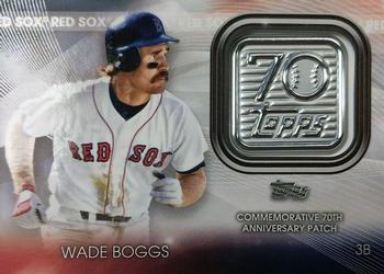 2021 Topps Update - Topps 70th Anniversary Manufactured Logo Patch #T70P-WB Wade Boggs Front