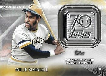 2021 Topps Update - Topps 70th Anniversary Manufactured Logo Patch #T70P-WST Willie Stargell Front