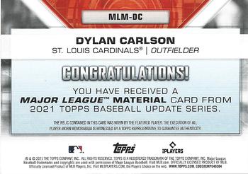 2021 Topps Update - Major League Material Relics #MLM-DC Dylan Carlson Back