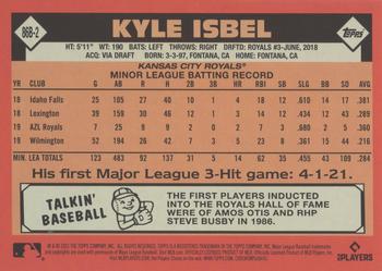 2021 Topps Update - 1986 Topps Baseball 35th Anniversary #86B-2 Kyle Isbel Back