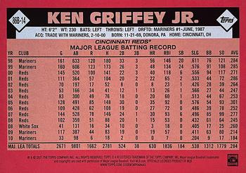 2021 Topps Update - 1986 Topps Baseball 35th Anniversary Blue #86B-14 Ken Griffey Jr. Back