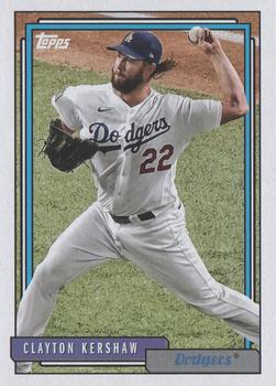 2021 Topps Update - 1992 Topps Redux #T92-25 Clayton Kershaw Front