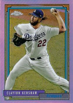 2021 Topps Update - 1992 Topps Redux Chrome #TC92-25 Clayton Kershaw Front