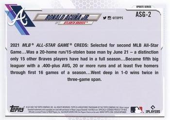 2021 Topps Update - 2021 MLB All-Stars #ASG-2 Ronald Acuña Jr. Back