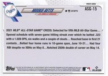 2021 Topps Update - 2021 MLB All-Stars #ASG-15 Mookie Betts Back