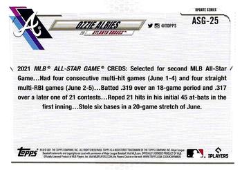 2021 Topps Update - 2021 MLB All-Stars #ASG-25 Ozzie Albies Back