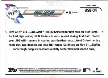 2021 Topps Update - 2021 MLB All-Stars #ASG-34 Chris Taylor Back