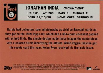 2021 Topps Update - 70 Years of Topps Baseball #70YT-19 Jonathan India Back
