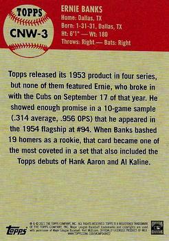 2021 Topps Update - Topps Cards That Never Were #CNW-3 Ernie Banks Back