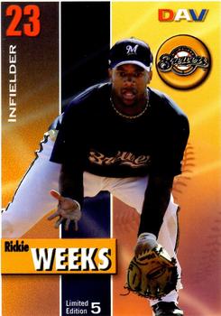 2008 DAV Major League #5 Rickie Weeks Front