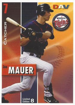 2008 DAV Major League #8 Joe Mauer Front