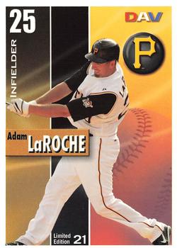 2008 DAV Major League #21 Adam LaRoche Front