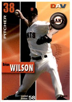 2008 DAV Major League #58 Brian Wilson Front