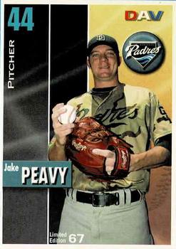 2008 DAV Major League #67 Jake Peavy Front