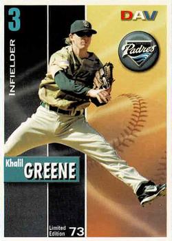 2008 DAV Major League #73 Khalil Greene Front