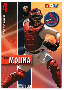 2008 DAV Major League #130 Yadier Molina Front