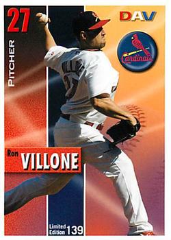 2008 DAV Major League #139 Ron Villone Front