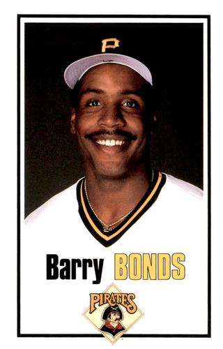 1989 Milk Duds Pittsburgh Pirates #NNO Barry Bonds Front